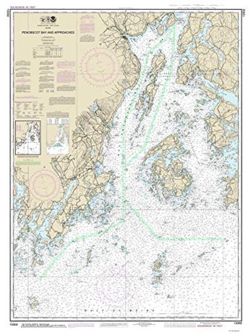 Penobscot Bay and Approaches - 2014 Maine Nautical Map Camden Rockport Vinalhaven - 80000 AC Custom Reprint ED 3 4 - Chart 1203 13302 Penobscot Bay and Approaches - 2014 Maine Nautical Map Camden Rockport Vinalhaven - 80000 AC Custom Reprint ED 3 4 - Chart 1203 13302