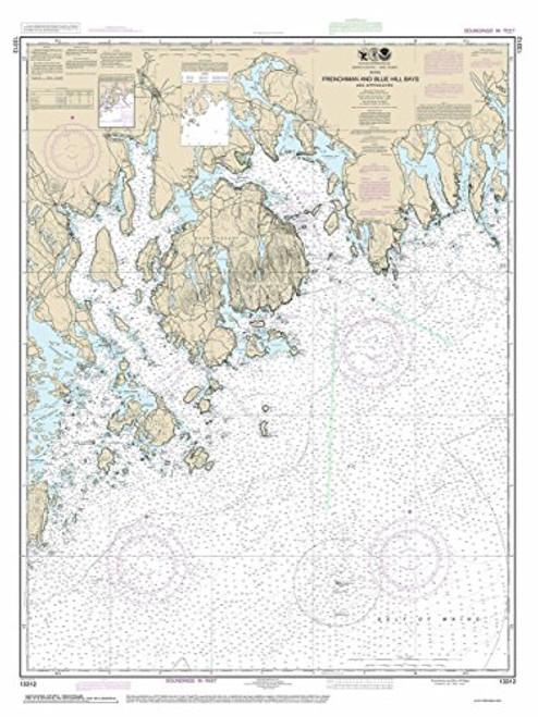 Frenchman and Blue Hill Bays - 2014 Nautical Map -Maine Mt Desert Island Winter Harbor 80000 AC Reprint - Chart 1202 13312 Frenchman and Blue Hill Bays - 2014 Nautical Map -Maine Mt Desert Island Winter Harbor 80000 AC Reprint - Chart 1202 13312