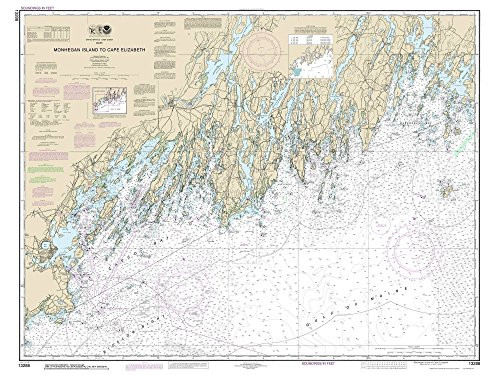 Monhegan Island to Cape Elizabeth - 2014 Maine Brunswick Casco Bay Portland Nautical Map - 80000 AC Custom Reprint ED 3 4 - Chart 1204 Monhegan Island to Cape Elizabeth - 2014 Maine Brunswick Casco Bay Portland Nautical Map - 80000 AC Custom Reprint ED 3 4 - Chart 1204
