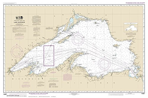 Lake Superior 2016 Nautical Map Custom Print - Great Lakes 009 Ed 2 3