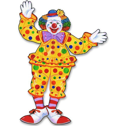 Beistle 55020 Jointed Circus Clown, 30-Inch