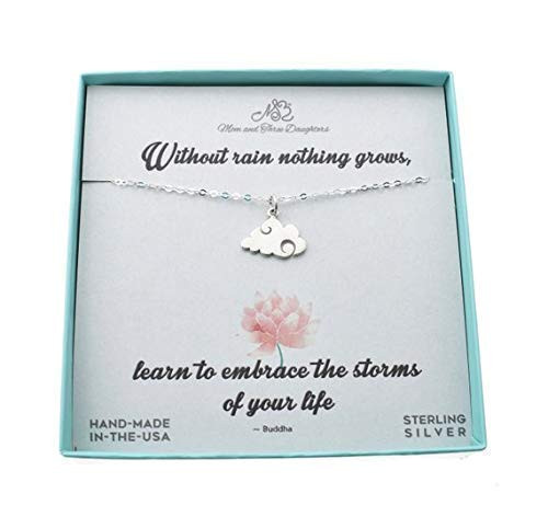 Cloud Charm Women Pendant Necklace in Sterling Silver Handmade 18 inch Cable Chain with 4 inch Extender Scratch Resistance Jewelry Personalized Gift for Teens and Girls Cloud Charm Women Pendant Necklace in Sterling Silver Handmade 18 inch Cable Chain with 4 inch Extender Scratch Resistance Jewelry Personalized Gift for Teens and Girls