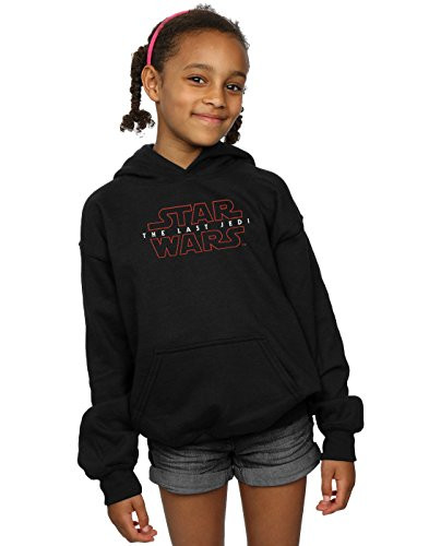 Star Wars Girls The Last Jedi Logo Hoodie 5-6 Years Black