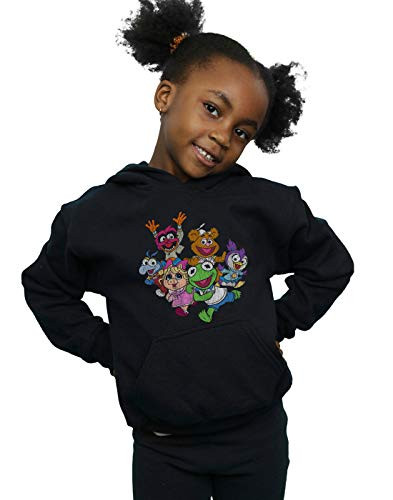 Disney Girls The Muppets Muppet Babies Colour Group Hoodie Black 5-6 Years