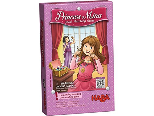 HABA Princess Mina - Jewel Matching Memory & Threading Game for Ages 4 and Up (Made in Germany)