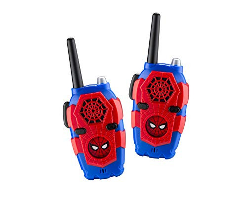 Walkie Talkies for Kids Spiderman Far from Home Kids Walkie Talkies FRS Range Lights  and  Sound Kid Friendly Easy to Use for Indoor Outdoor Adventures