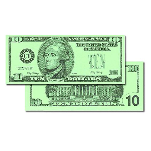 LEARNING ADVANTAGE $10 BILLS SET 100 BILLS (Set of 24)