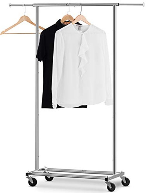 Auledio Clothes Rack Multi-Function Garment Rack Heavy Duty Commercial Grade Clothes Rolling Rack on Wheels with Expandable Collapsible Clothing RackHolds up to 150 lbsChrome Auledio Clothes Rack Multi-Function Garment Rack Heavy Duty Commercial Grade Clothes Rolling Rack on Wheels with Expandable Collapsible Clothing RackHolds up to 150 lbsChrome