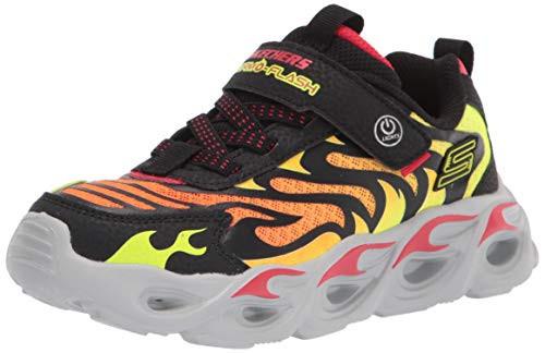 Skechers Kids S Lighs Boys Sport Lighted Sneaker Black Red 11 little kid