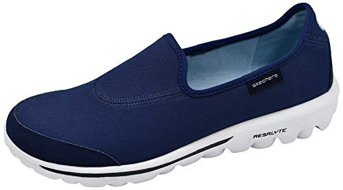 Skechers Performance Women s Go Walk Slip-On Walking Shoe Navy White 8 M US