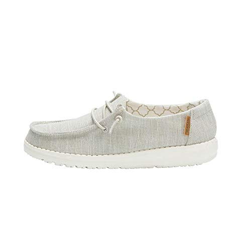 Hey Dude Girl s Wendy Youth Linen Beige Size 3