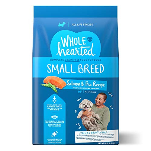WholeHearted Grain Free Small Breed Salmon and Pea Recipe Dry Dog Food for All Life Stages 14 lbs.