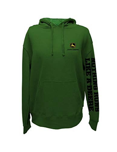 John Deere Green NRLAD Slogan Down ARM Sweatshirt  2X