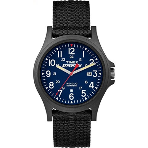 Timex Men s TW4999900 Expedition Acadia Blue Black Nylon Strap Watch