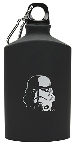 Zak! Designs Aluminum Canteen Water Bottle with Storm Trooper Graphics from Star Wars, 19oz.
