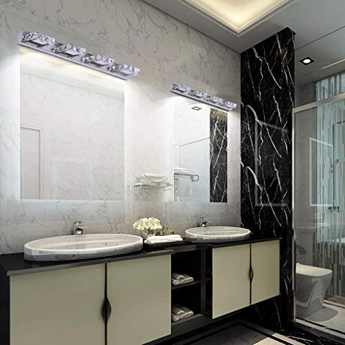 Crystal Vanity Lights 12W LED Wall Light 4 Head Glass Lamp Bathroom Mirror Vanity Lighting Fixtures Make up Wall Sconces Home Modern Vanity Lamp