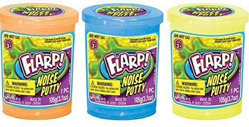 Paradise Flarp Noise Putty, (Colors May Vary), 3 Pack, Pink