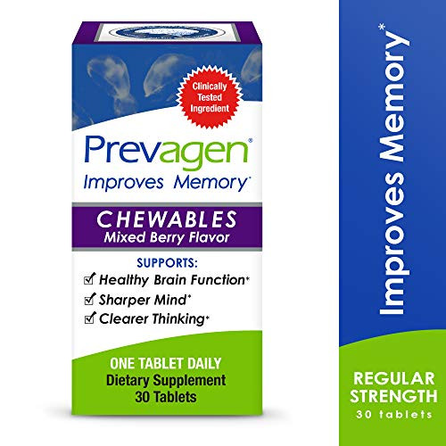 Prevagen Improves Memory Regular Strength Chewables Mixed Berry 30 ct Pack of 1