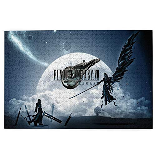 Ahunesa Final Fantasy VII Remake 1000 Pieces Jigsaw Puzzle Entertainment Jigsaws Jigsaw Puzzle Gift Brain Challenge Educational Family Game