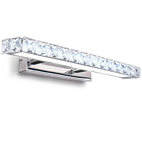 Cainjiazh Crystal Vanity Lighting Fixtures Modern LED Wall Lighting Over Mirror Vanity Lights for Bathroom Cainjiazh Crystal Vanity Lighting Fixtures Modern LED Wall Lighting Over Mirror Vanity Lights for Bathroom