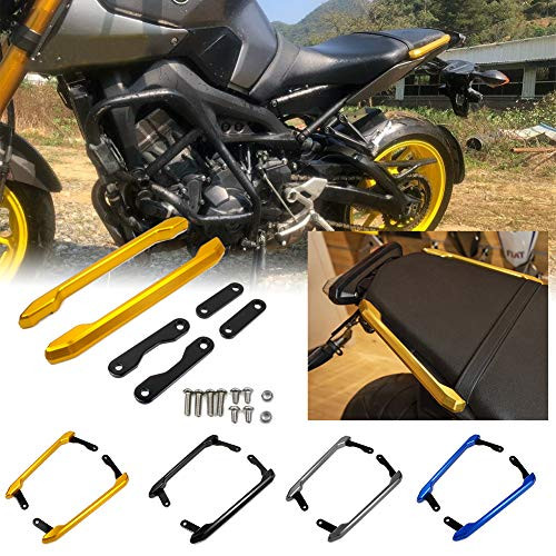 AHOLAA for Yamaha MT09 FZ09 Passenger Rear Seat Grab Bar Hand Rail Handlebar CNC machined Motorcycle Parts MT 09 FZ 09 2013 2014 2015 2016 2017 2018 2019 2020  Gold
