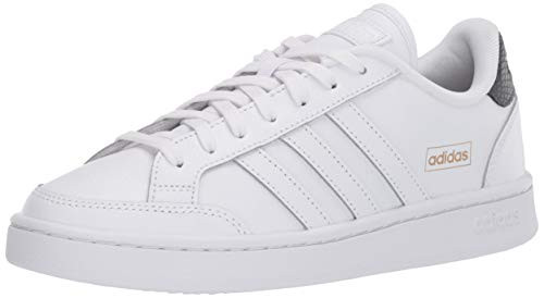 adidas Men s Grand Court SE Tennis Shoe White White Grey 11