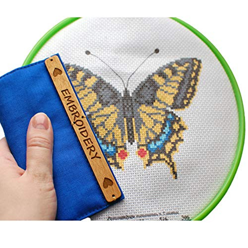 Universal Grime Guard with magnets Blue Embroidery Magnet Protector Needlepoint For hoop any size  and  qsnap frame cross stitch needle minder
