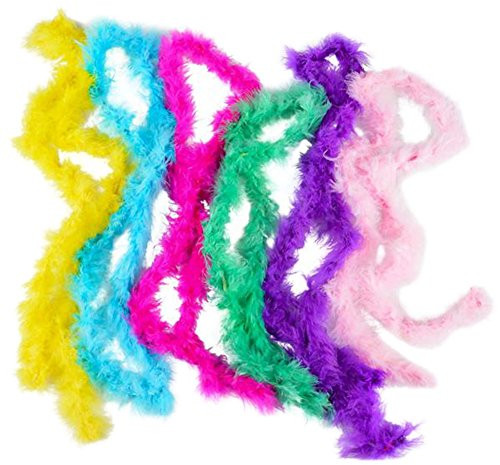 Rhode Island Novelty Mini Marabou Boa Assortment - 44 Inch (12 pack)