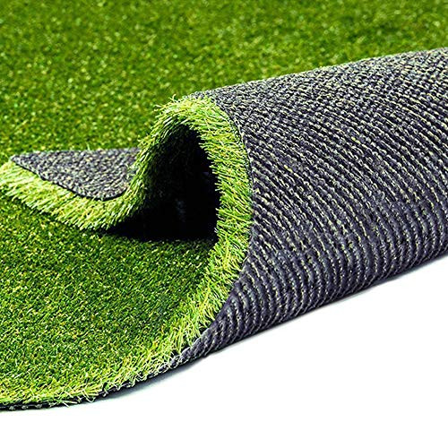 Fas Home Artificial Grass Turf 3FTX10FT 30 Square FT 0.8 inch Pile Height Realistic Synthetic Grass Drainage Holes Indoor Outdoor Faux Grass Astro Rug Carpet for Pet Dog Garden Backyard Balcony
