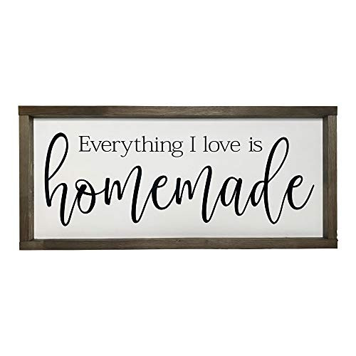 Farmhouse Sign 25x11 inches Everything I Love is Homemade Farmhouse Sign 25x11 inches Everything I Love is Homemade