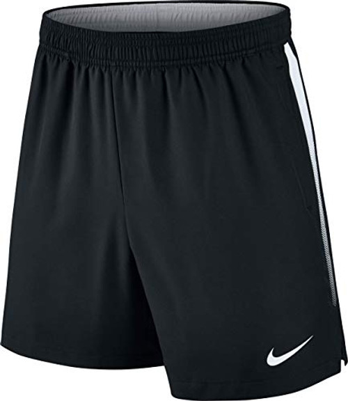 NIKE NikeCourt Dri-FIT Men s 7 inch Tennis Shorts  X-Large Black Black White White