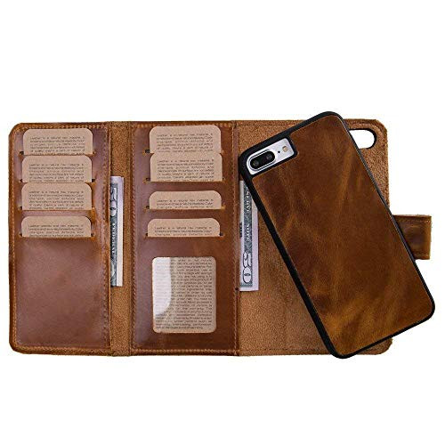 iPhone 7 Plus Wallet iPhone 7 Plus Leather Wallet Leather iPhone 7 Plus Wallet Wallet For iPhone 7 Plus Tan Leather iPhone 7 Plus Magnetic Detachable iPhone 7 Plus Leather Wallet Case
