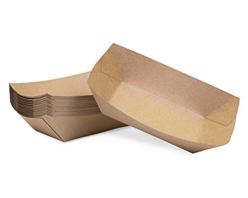 Extra Large (3 Lb.) Kraft Paper Food Tray | 25 Ct