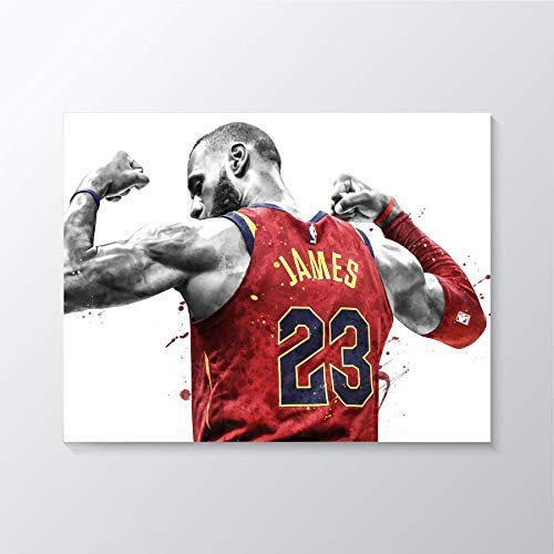 LeBron James Print LeBron James Poster CAVS Poster Basketball Wall Art Basketball Decor NBA Poster Print Watercolor Basketball Print