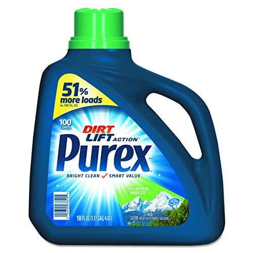 Purex 05016CT Concentrate Liquid Laundry Detergent Mountain Breeze 150 oz Bottle  Case of 4