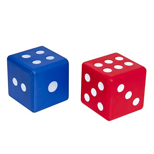 Learning Advantage 7317 Jumbo Foam Dice, (Pack of 2)
