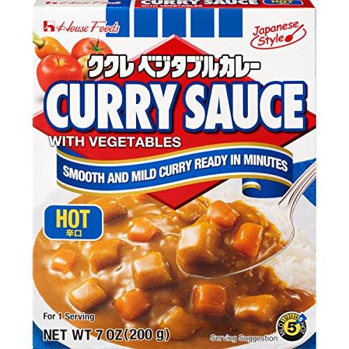 House Foods Curry Sauce with Vegetables Hot 7 Ounce Boxes Pack of 10 House Foods Curry Sauce with Vegetables Hot 7 Ounce Boxes Pack of 10