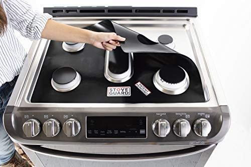 StoveGuard - Stove Protectors compatible with LG Gas Ranges - Ultra Thin Easy Clean Stove Liner - Model Number LDG4313ST