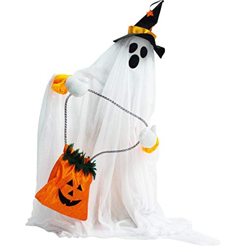 Haunted Hill Farm HHGHST-2FLSA 35 in. Groundbreaker Animatronic Ghost Indoor Outdoor Halloween Decoration Multi