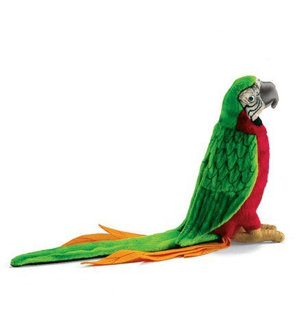Hansa Parrot Plush, Red/Green