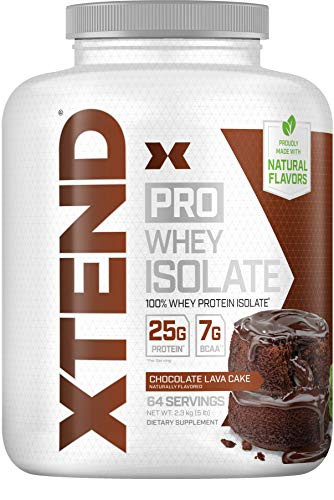 XTEND Pro Protein Powder Chocolate Lava Cake   100 percent Whey Protein Isolate   Keto Friendly  plus 7g BCAAs with Natural Flavors   Gluten Free Low Fat Post Workout Drink   5lbs