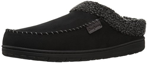 Dearfoams Men s MFS Clog w Whipstitch  and  MF Slipper Black XL Regular US
