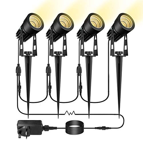 ECOWHO Landscape Lighting 12V LED Low Voltage Landscape Lights Waterproof Outdoor Spotlights Plug in Landscape Spot Light for Yard Garden Path 4 Pack Warm White ECOWHO Landscape Lighting 12V LED Low Voltage Landscape Lights Waterproof Outdoor Spotlights Plug in Landscape Spot Light for Yard Garden Path 4 Pack Warm White