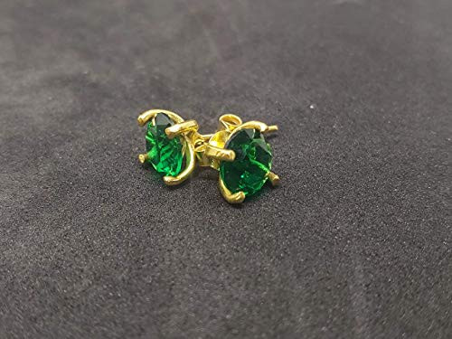 Emerald Earrings Solid Sterling 925K Sterling Silver Handmade Emerald Earrings Gold Over Minimalist Earring Stud Earrings By Artsmyrna Emerald Earrings Solid Sterling 925K Sterling Silver Handmade Emerald Earrings Gold Over Minimalist Earring Stud Earrings By Artsmyrna