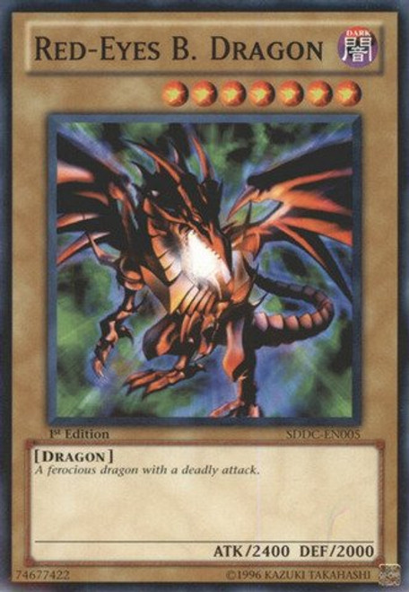 YU-GI-OH - Red-Eyes B. Dragon  SDDC-EN005  - Structure Deck Dragons Collide - Unlimited Edition - Common