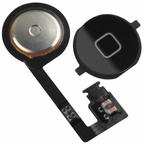 BisLinksReplacement for iPhone 4S Home Button with Flex Cable Assembly Replacement Part Black New