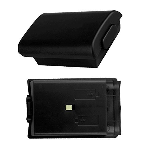 BisLinks Black Battery Back Cover Replacement Part for Microsoft Xbox 360