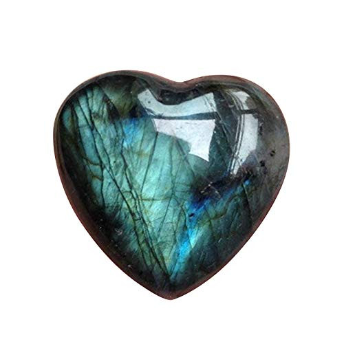 Oyedens Natural Amethyst Love Heart Pocket Stone Healing Chakra Worry Stone Healing Crystal Natural Amethyst Worry Stone Chakra Reiki Balancing