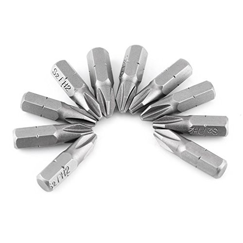 10Pcs Magnetic Screwdriver Bits Cross Head Drill Bits with 1 4 Inch Hex Shank for Screwdrivers and Electric Driller