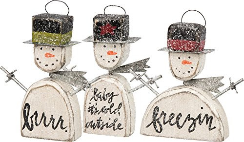 Primitives by Kathy Hand Lettered Ornaments, 3 Piece